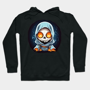 Eerie Halloween Ghoul Art - Spooky Season Delight Hoodie